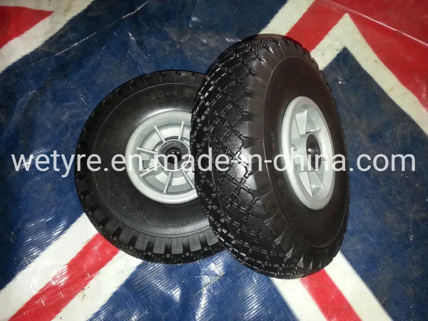 Bánh xe PU foam chất lượng cao, linh hoạt với vành kim loại, bền bỉ và có thể chịu tải trọng lớn cho xe đựng dụng cụ (3.00-4)