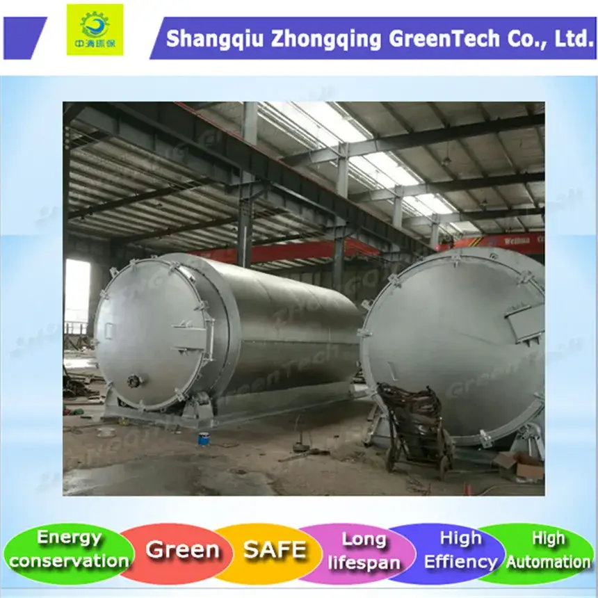 Nơi sản xuất pyrolysis lốp và cao su thải đạt tiêu chuẩn CE, SGS, ISO