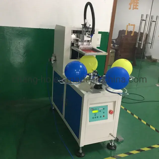 Máy in lụa xoay dành cho bóng bay với hai màu sắc đa dạng