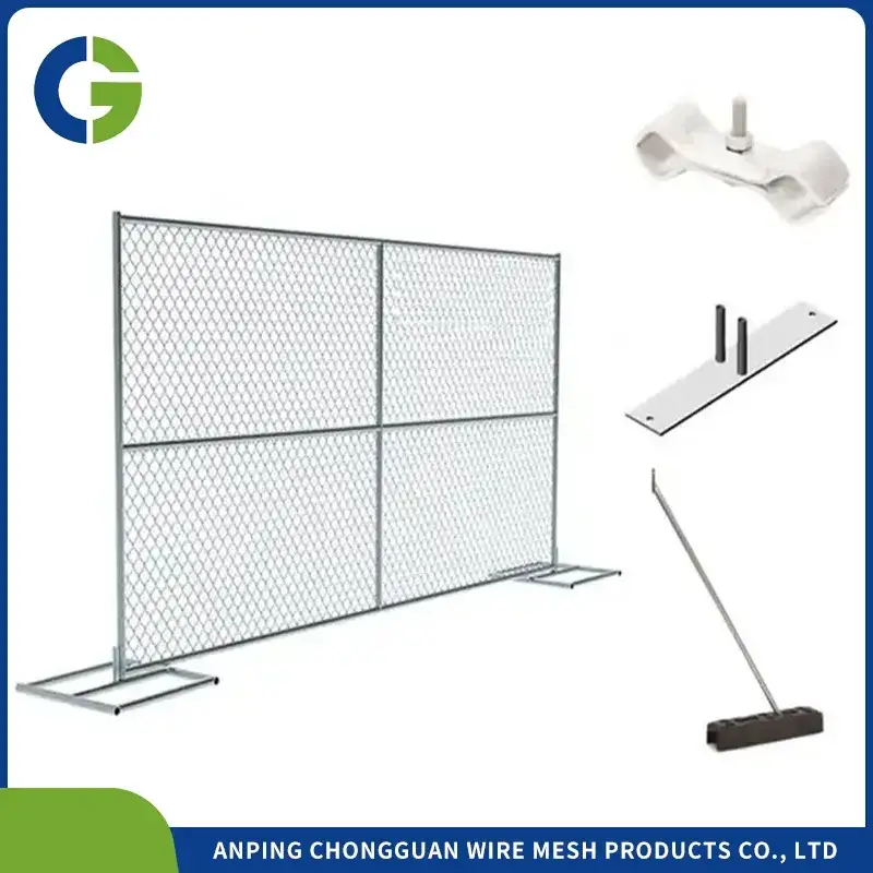 Rào chắn di động tạm thời theo tiêu chuẩn Mỹ với dây xích, phục vụ xây dựng và công trình