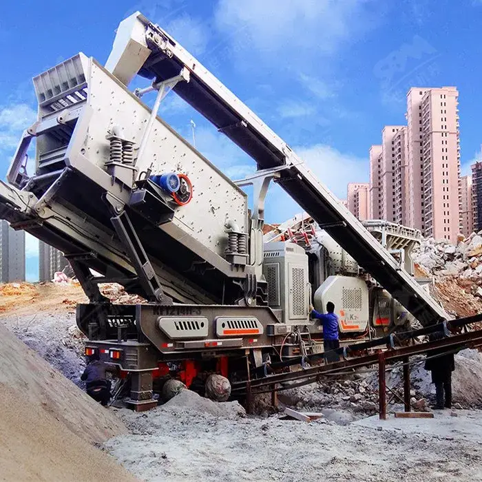 Máy nghiền đá di động nhỏ gọn với hiệu suất nghiền cao, phù hợp cho đá cứng và than