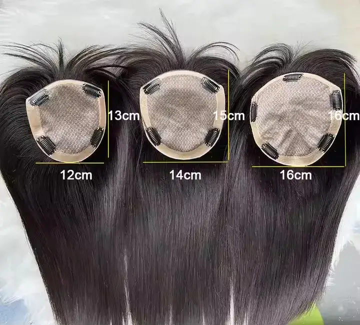 Phụ Nữ, Tự Nhiên Da Đầu Tóc Giả Brazil Tóc Người Nguyên Chất - 4 Kẹp, Lụa Da Tóc Tóp