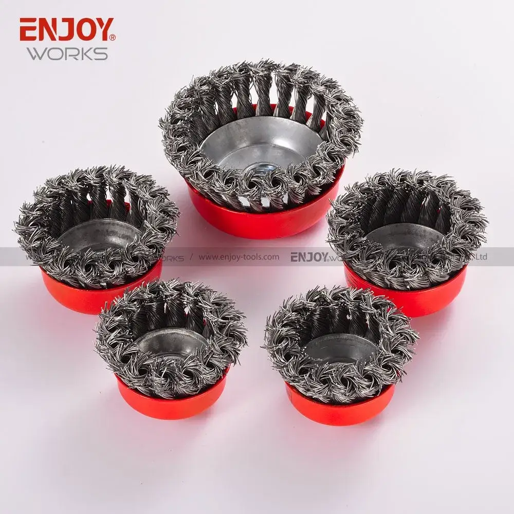 Bàn chải chất liệu xoắn thép không gỉ dành cho việc làm sáng bóng