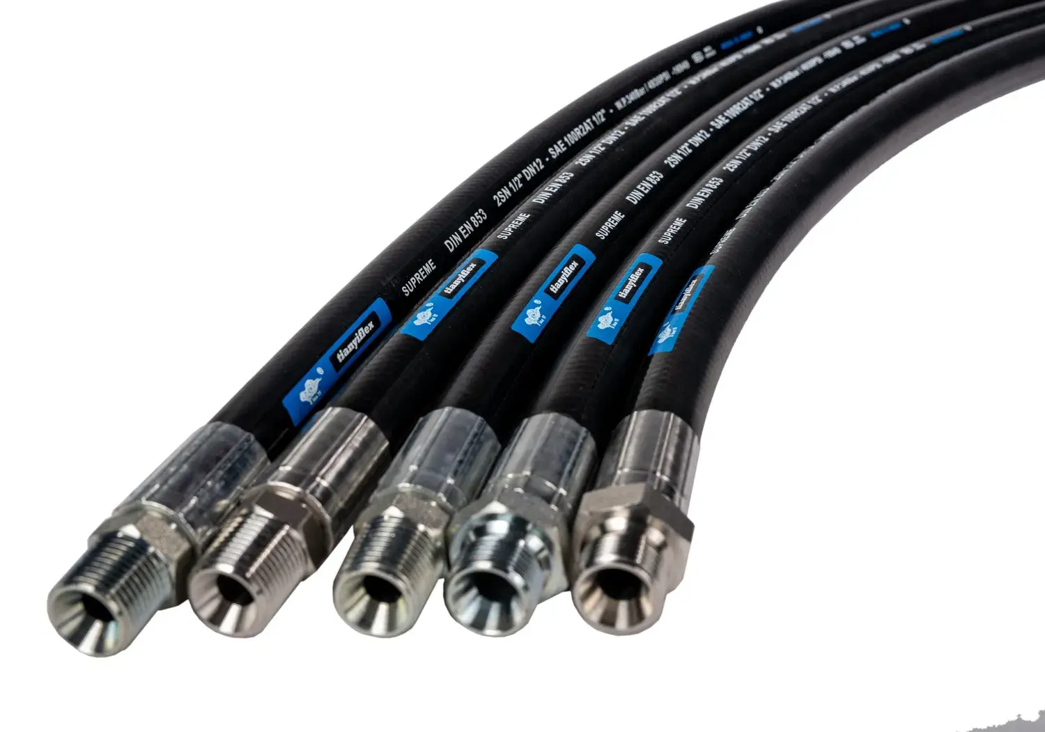 Dây thép bện xoắn ốc ống cao su thủy lực và phụ kiện, ống linh hoạt và hơi EPDM cho ứng dụng công nghiệp