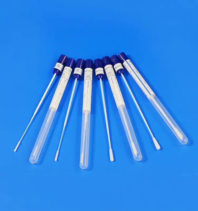 Bộ thu mẫu y tế chất lượng cao, tăm bông nylon kháng khuẩn, tiện lợi cho việc lấy mẫu họng, miệng và mũi