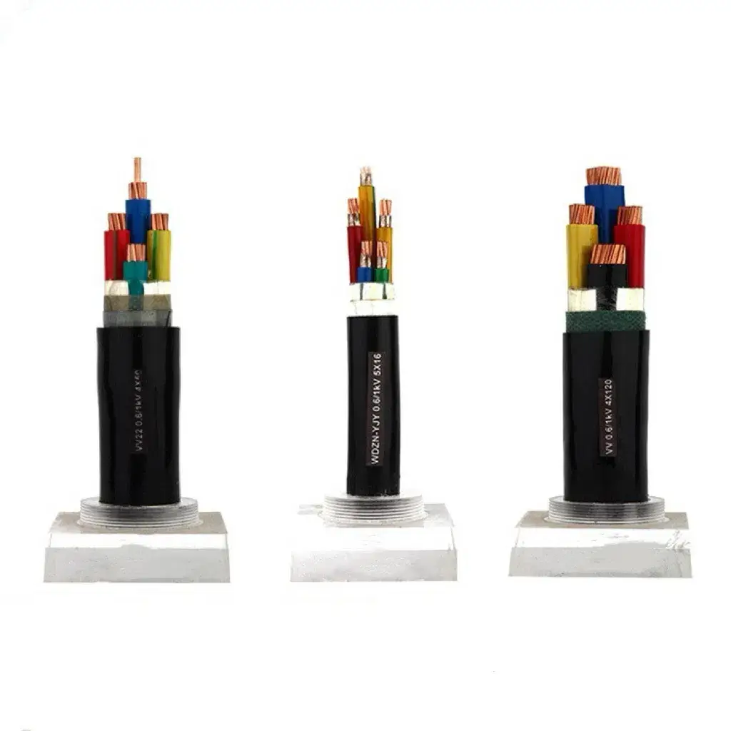 Cáp điện chống cháy XLPE, cách điện bọc PE dẫn điện đồng Yjy/Zr-Yjy/Nh-Yjy LSZH