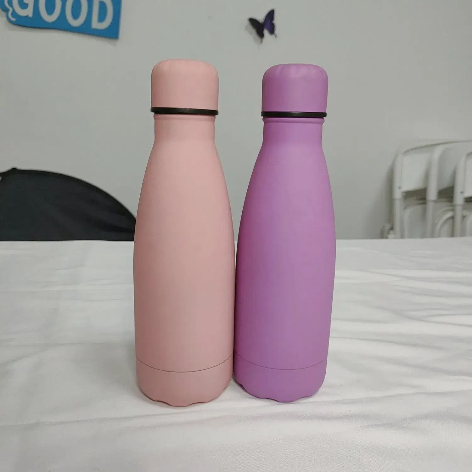 Bình giữ nhiệt hai lớp logo tùy chỉnh 500ml 750ml cách nhiệt, hình dạng cola thép không gỉ