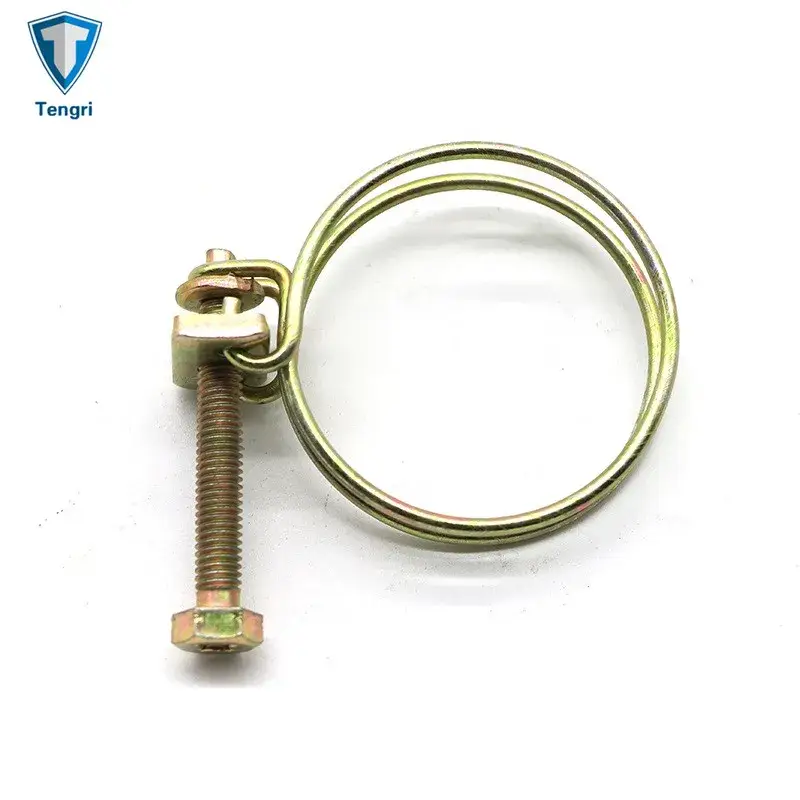 Ống mềm điều chỉnh được kẹp bởi vít và bu lông khóa mạ kẽm vàng