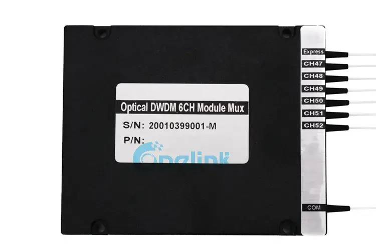Mux Demux quang học DWDM OEM với hiệu suất cao: 6CH Mô-đun DWDM quang học