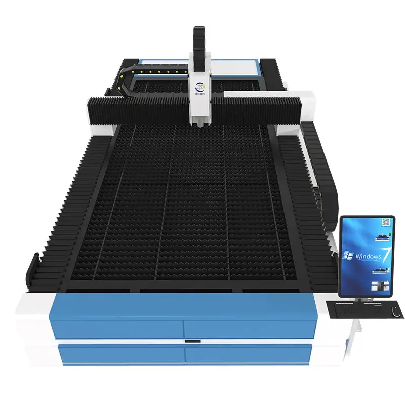 Máy cắt laser sợi quang kiểu gantry kích thước lớn dành cho công việc cắt chính xác và nhanh chóng