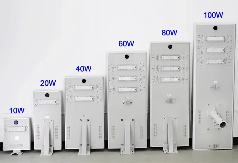 Đèn đường năng lượng mặt trời Hepu, công suất từ 30W đến 80W, chống nước theo tiêu chuẩn IP65