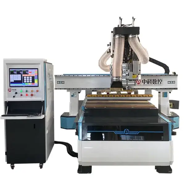 Máy CNC gỗ tự động 1325: Thay đổi dụng cụ một cách tự động