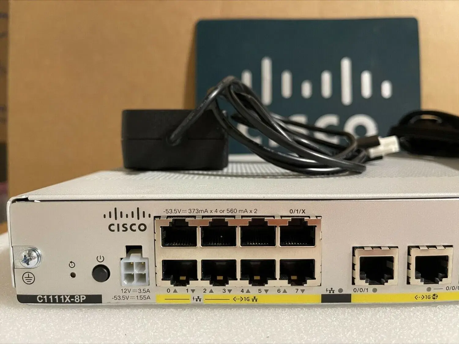 Router Cisco C1111X-8p: Thiết bị bộ định tuyến Ethernet Isr 8 cổng, Dual Ge Wan Mới