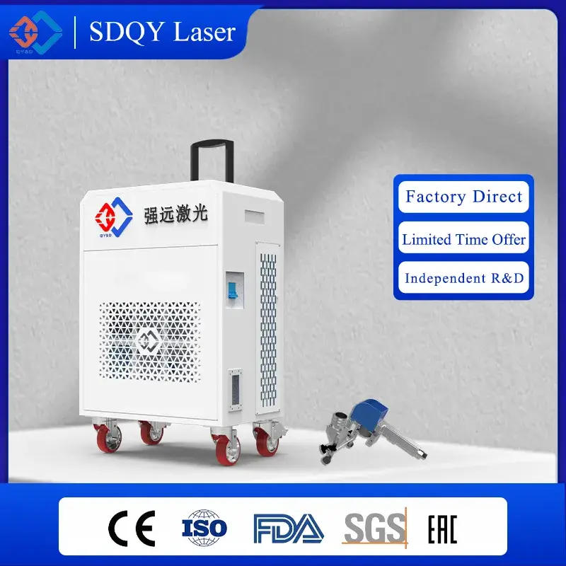 Laser xung công suất 300W - Giải pháp hiệu quả làm sạch lớp sơn cho phụ tùng ô tô