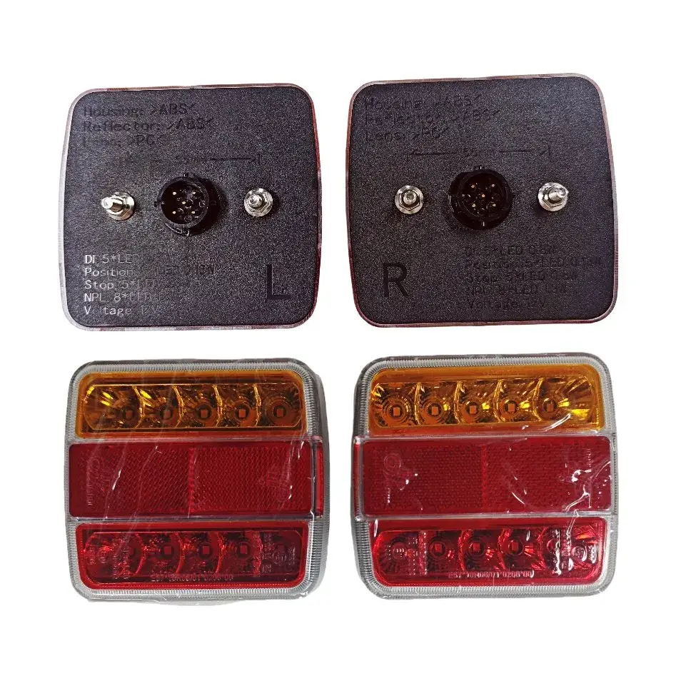 Bộ dây cáp đèn hậu LED cho xe tải, sử dụng đầu nối 7 chân