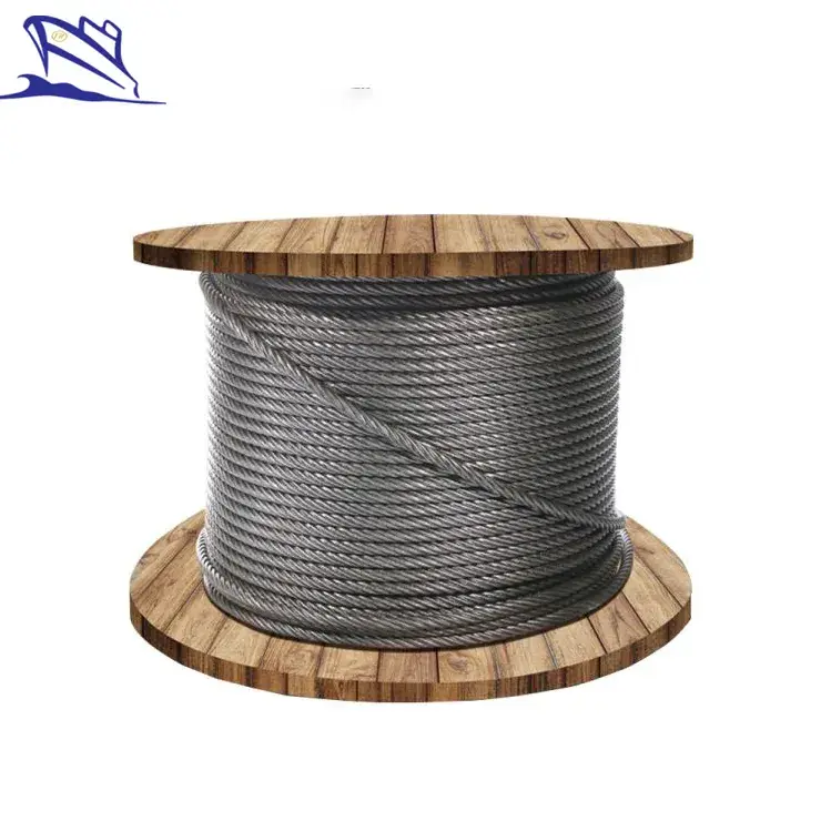 Cáp dây thép mạ kẽm chất lượng tốt phục vụ cho cần cẩu tháp trên tàu