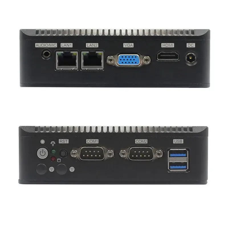 Máy tính công nghiệp không quạt N5000 2LAN DDR4 2COM - Thiết bị nhỏ gọn cho môi trường công nghiệp