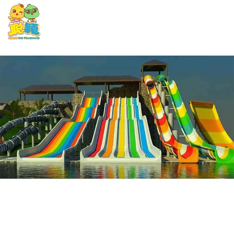 Công viên nước giải trí dành cho trẻ em với cầu trượt nước chất lượng cao từ sợi thủy tinh