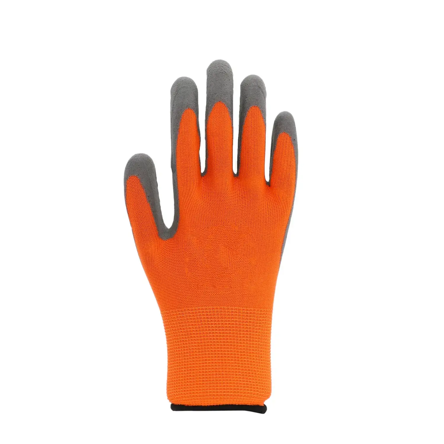 Găng tay bảo hộ được làm từ polyester lót thoáng khí, chống mài mòn với phủ latex xếp ly