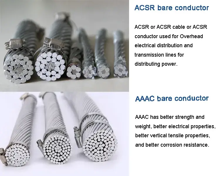 Dây dẫn nhôm ACSR và AAC dùng trong hệ thống truyền tải điện cho các nhà máy sản xuất điện hình ảnh 12-description