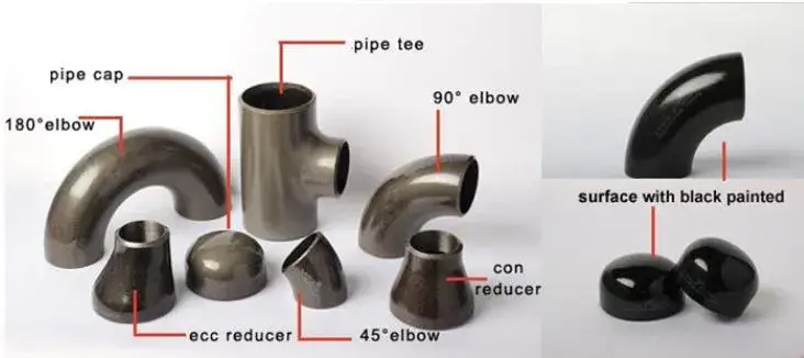 Phụ Kiện Ống Thép Công Nghiệp ASTM A234 Wpb, Góc 90 Độ và 45 Độ hình ảnh 13-description