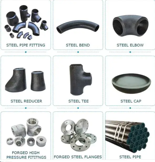 Phụ Kiện Ống Thép Công Nghiệp ASTM A234 Wpb, Góc 90 Độ và 45 Độ hình ảnh 23-description