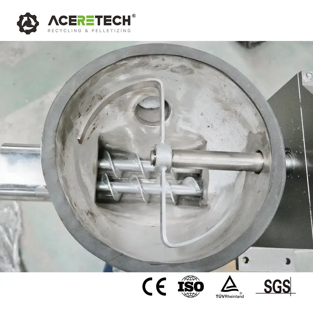 Máy tạo hạt chất lượng cao Aceretech CaCO3 cho nguyên liệu tái chế nhựa bị nghiền