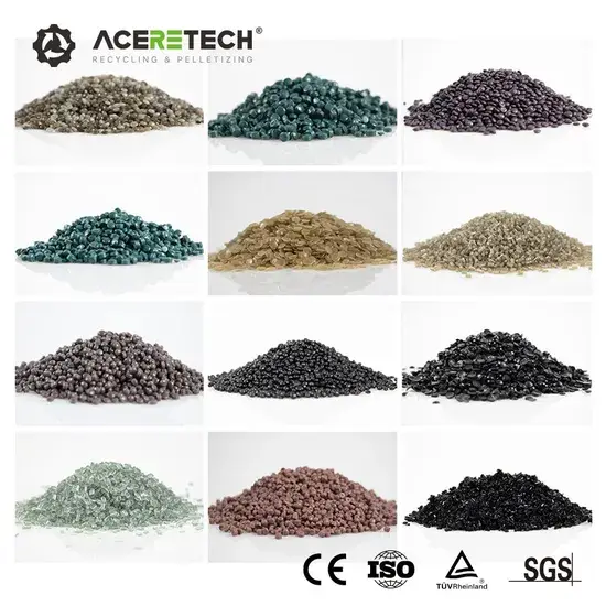 Máy tạo hạt chất lượng cao Aceretech CaCO3 cho nguyên liệu tái chế nhựa bị nghiền