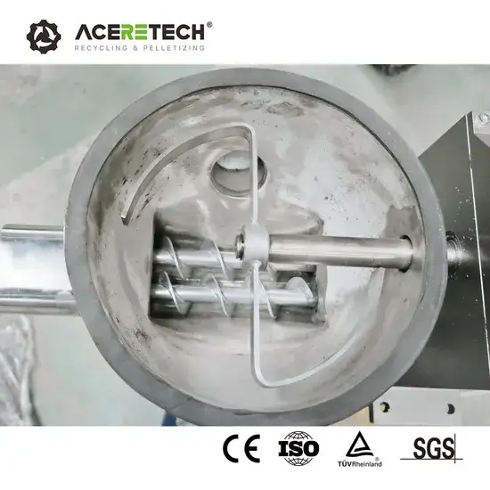 Máy tạo hạt chất lượng cao Aceretech CaCO3 cho nguyên liệu tái chế nhựa bị nghiền