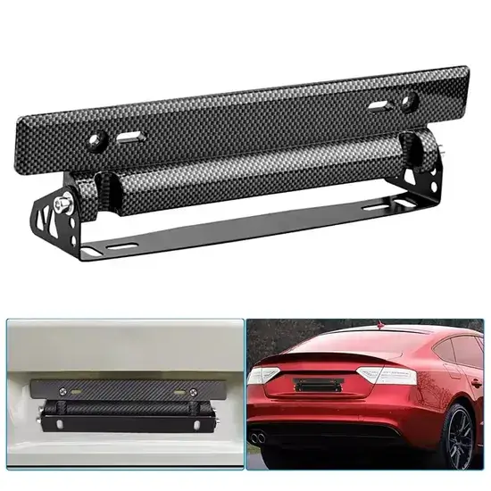 Khung giá đỡ tự động cho biển số xe, sản phẩm bằng nhựa ABS có thể điều chỉnh hình ảnh 1-description