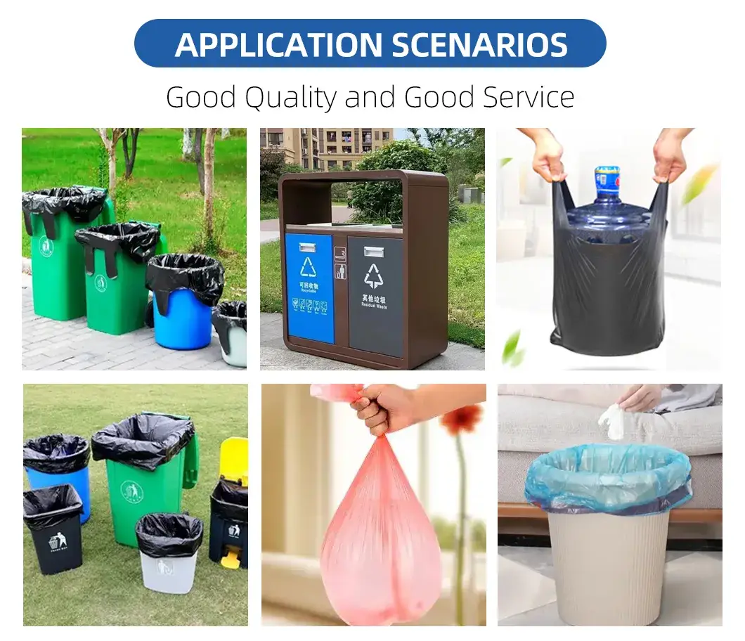 Túi rác HDPE LDPE có khả năng thẩm thấu không khí và chống mài mòn, sản phẩm tùy chỉnh hình ảnh 18-description