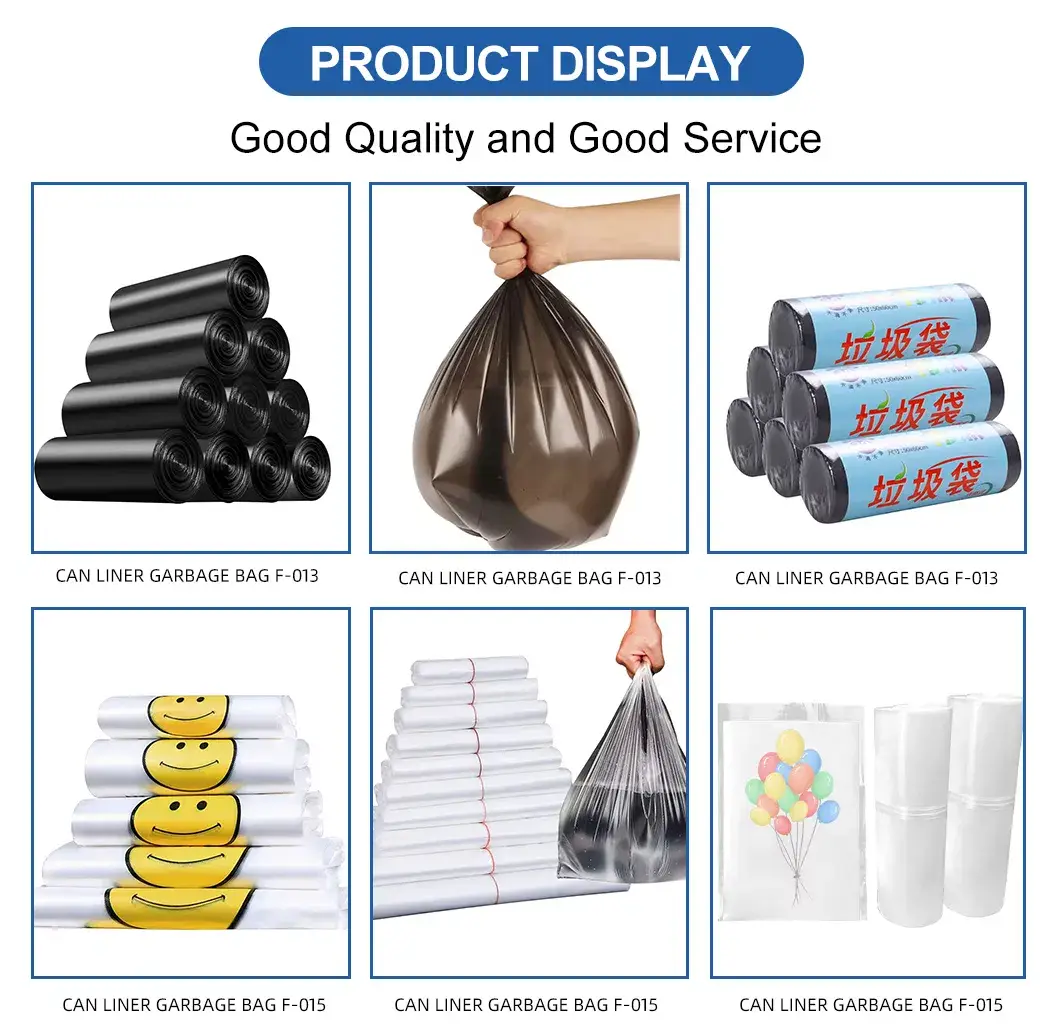 Túi rác HDPE LDPE có khả năng thẩm thấu không khí và chống mài mòn, sản phẩm tùy chỉnh hình ảnh 17-description