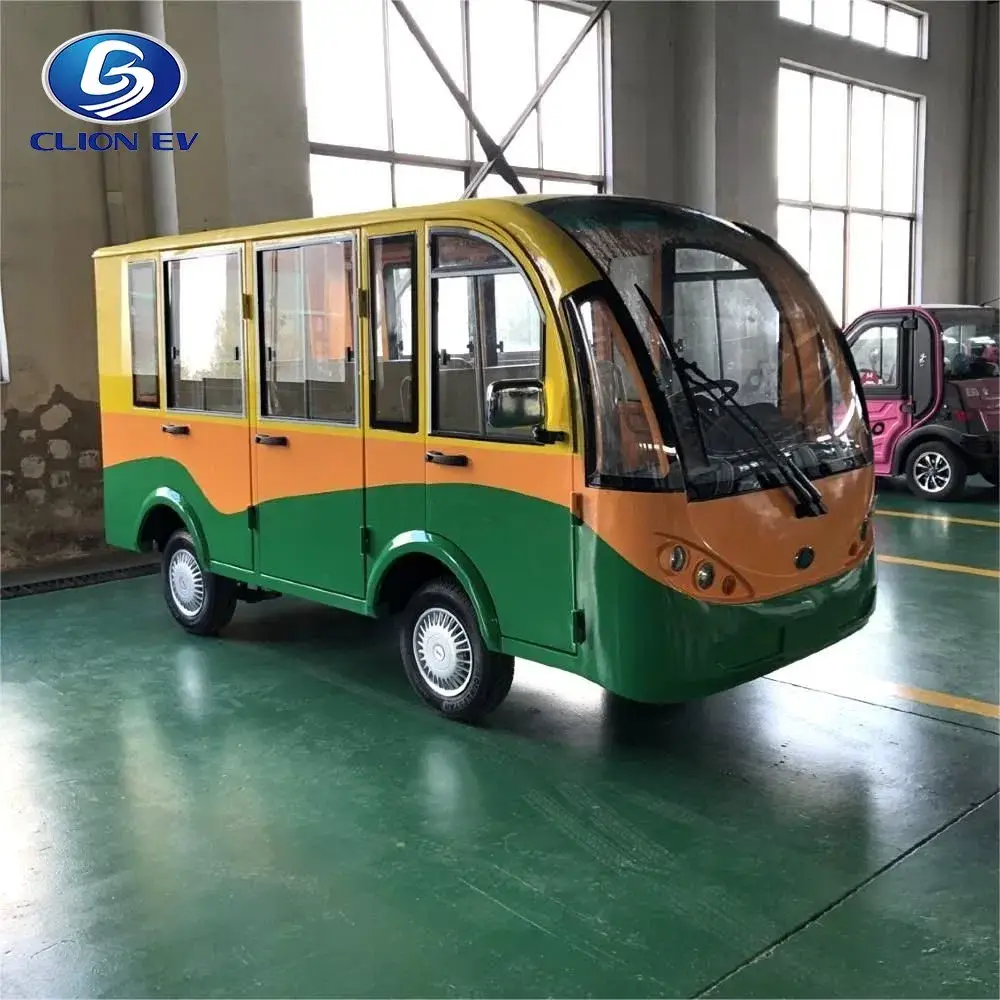 Lễ tân dành cho khách sạn gần sân bay: Xe điện 8 chỗ phục vụ hành khách tham quan bằng xe buýt nhỏ