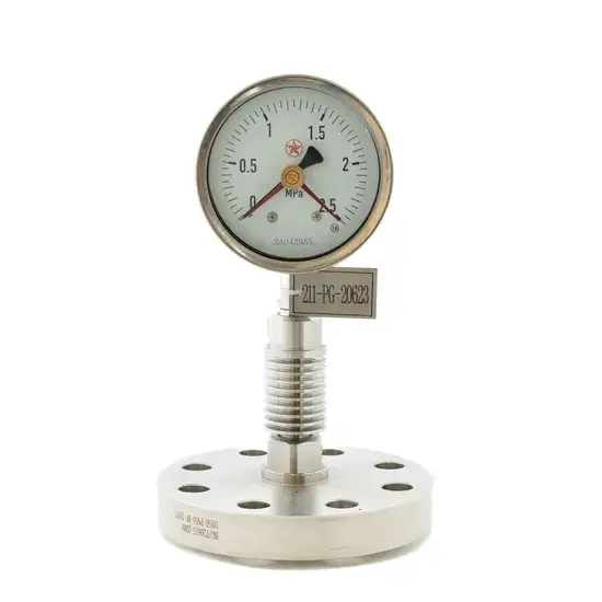 Đồng hồ đo áp suất không dây với viền thép không gỉ, Mẫu 113ab mới