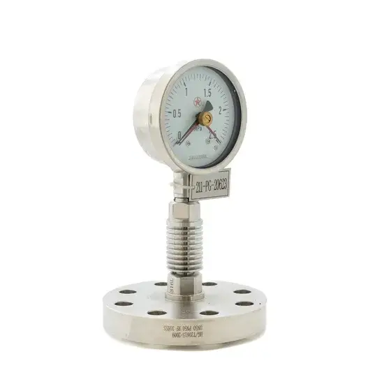 Đồng hồ đo áp suất không dây với viền thép không gỉ, Mẫu 113ab mới
