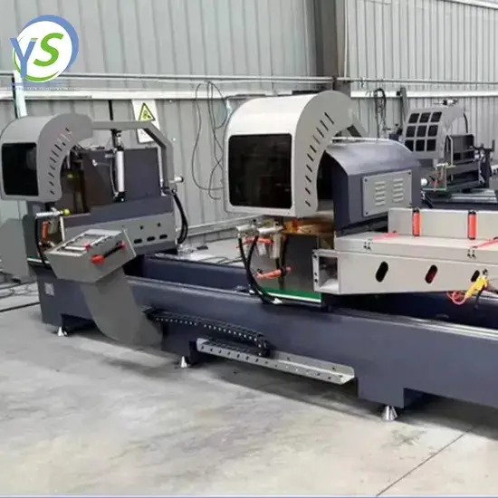 Máy cắt nhôm và PVC chuyên dụng cho cửa sổ và cửa CNC cắt đôi miter, công nghệ cắt profil nhôm và PVC