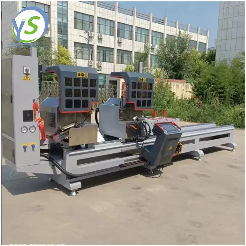 Máy cắt nhôm và PVC chuyên dụng cho cửa sổ và cửa CNC cắt đôi miter, công nghệ cắt profil nhôm và PVC