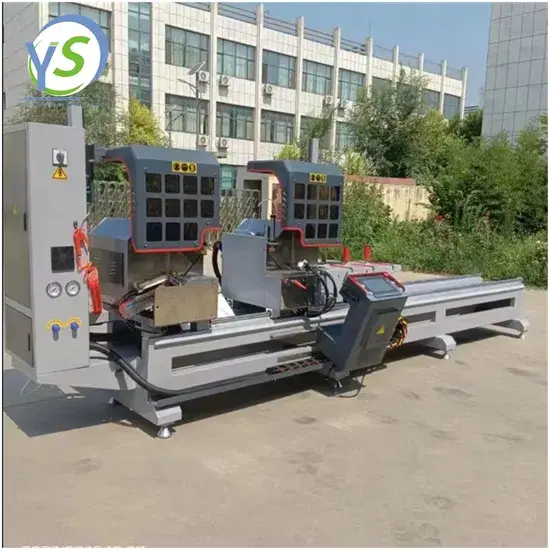 Máy cắt nhôm và PVC chuyên dụng cho cửa sổ và cửa CNC cắt đôi miter, công nghệ cắt profil nhôm và PVC