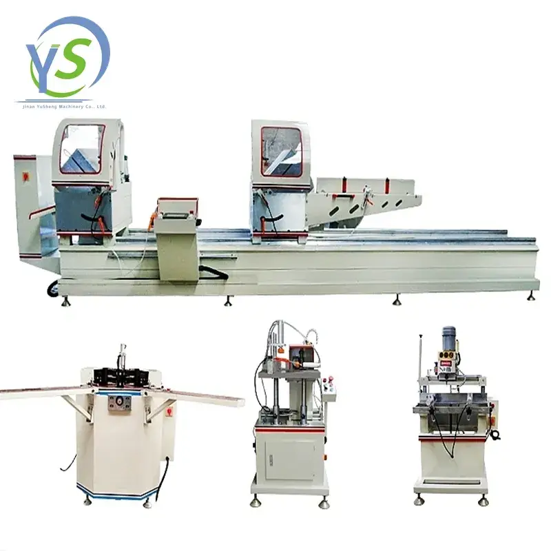 Máy cắt nhôm và PVC chuyên dụng cho cửa sổ và cửa CNC cắt đôi miter, công nghệ cắt profil nhôm và PVC