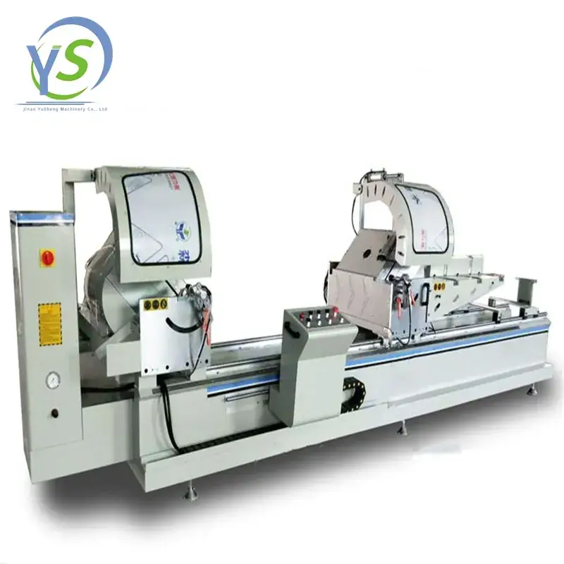 Máy cắt nhôm và PVC chuyên dụng cho cửa sổ và cửa CNC cắt đôi miter, công nghệ cắt profil nhôm và PVC