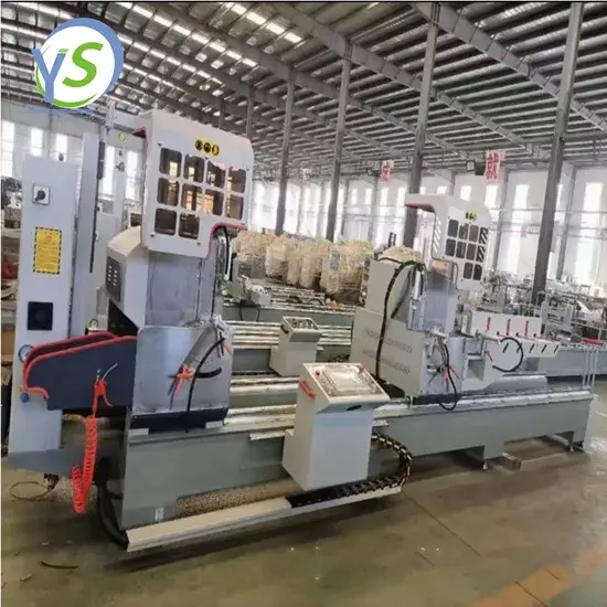 Máy cắt nhôm và PVC chuyên dụng cho cửa sổ và cửa CNC cắt đôi miter, công nghệ cắt profil nhôm và PVC