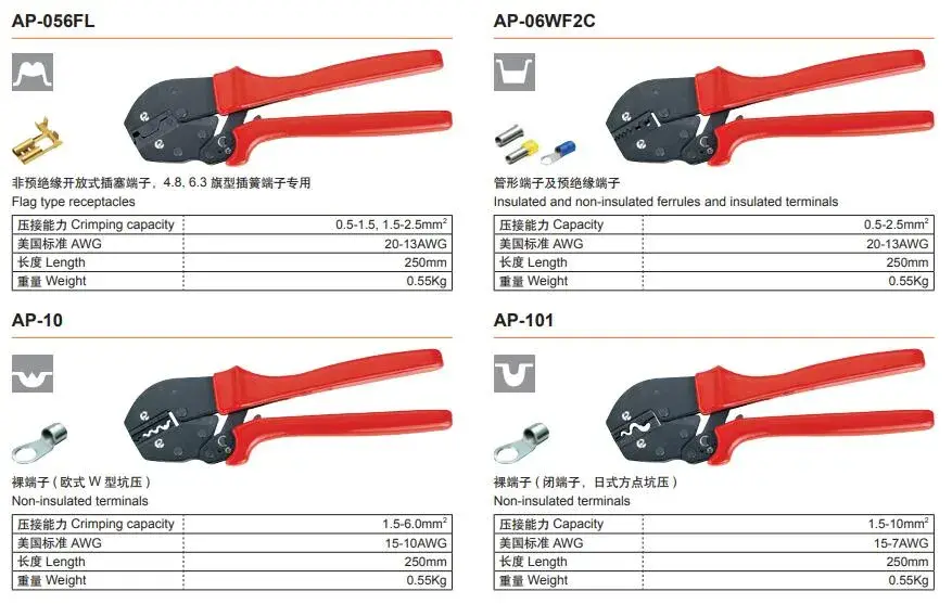 Đầu nối cái nữ Ap-07FL - Thiết kế kìm bấm tiết kiệm năng lượng, hiệu suất cao hình ảnh 14-description