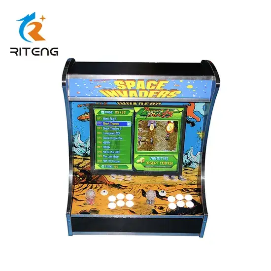 Bàn chơi game arcade mini với trò chơi không gian phiêu lưu