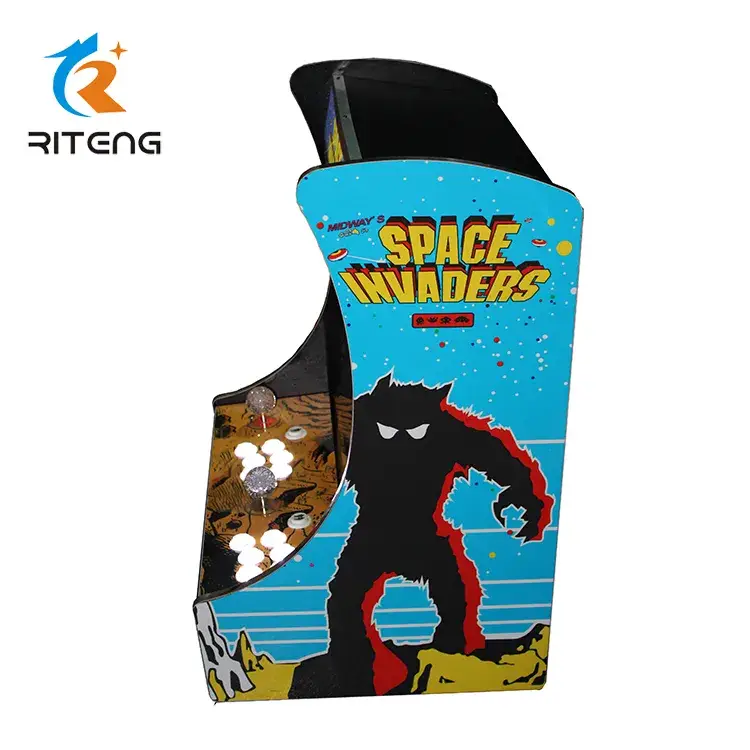 Bàn chơi game arcade mini với trò chơi không gian phiêu lưu