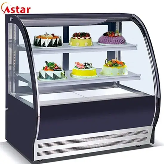 Tủ lạnh thương mại Astar phục vụ trưng bày bánh cong hiệu quả hình ảnh 1-description