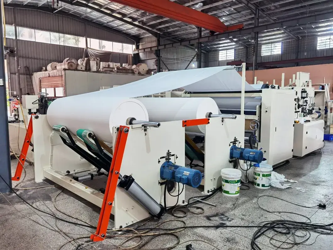 Thiết bị tự động sản xuất cuộn giấy lau tay hình ảnh 13-description