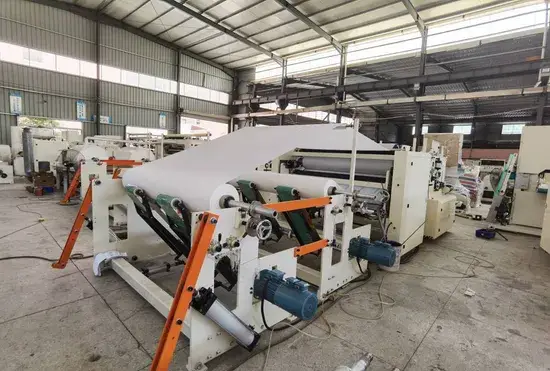 Thiết bị tự động sản xuất cuộn giấy lau tay