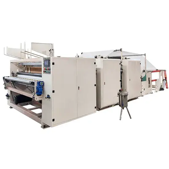 Thiết bị tự động sản xuất cuộn giấy lau tay hình ảnh 1-description