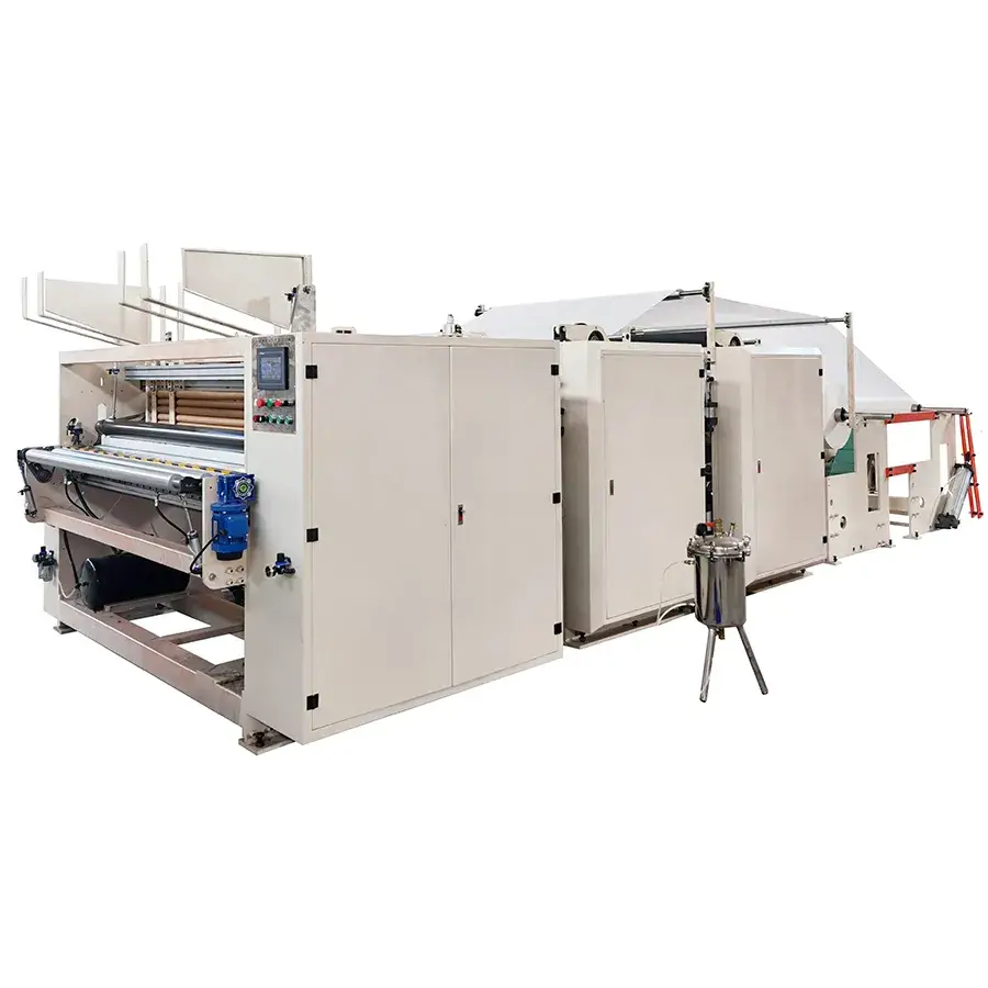 Thiết bị tự động sản xuất cuộn giấy lau tay