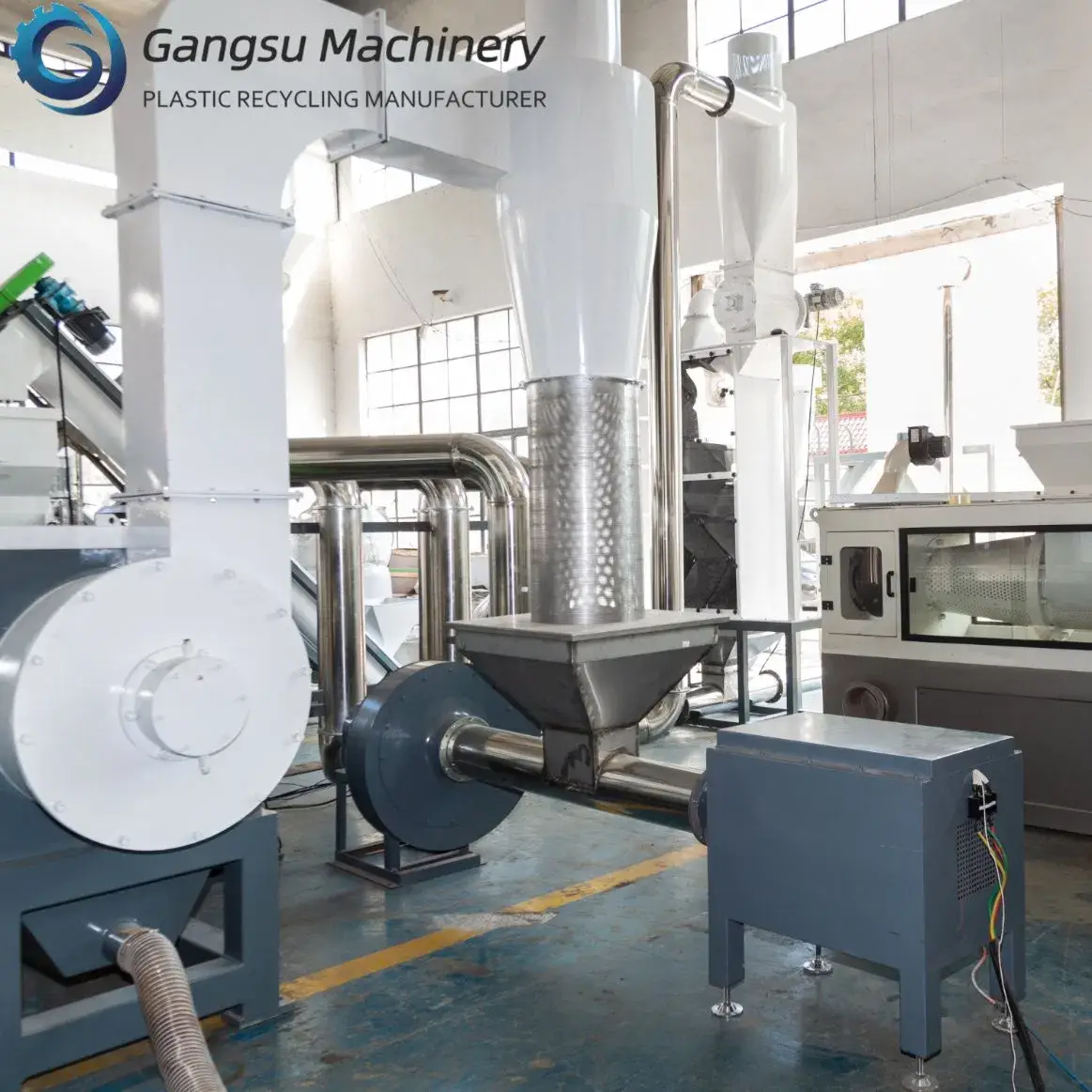 Máy tự động tái chế vật liệu cứng nhựa PP PE